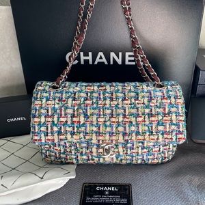 Authentic Chanel Leather 2.55 Tweed(Pre-owned)